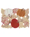 Elrene Pumpkin Picking Rectangular Placemat, 13" X 19" In Multi
