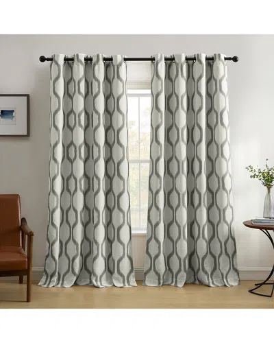 Elrene Renzo Ikat Geometric Linen Room Darkening W In Multi