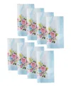 Elrene Rose Cottage Engineered Napkins, Set Of 8 In Multi
