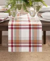 Elrene Seneca Plaid Harvest Cotton Table Runner, 13'' X 90'' In Multi