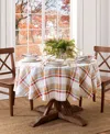 Elrene Seneca Plaid Harvest Cotton Tablecloth, 60" X 84" Oval In Multi