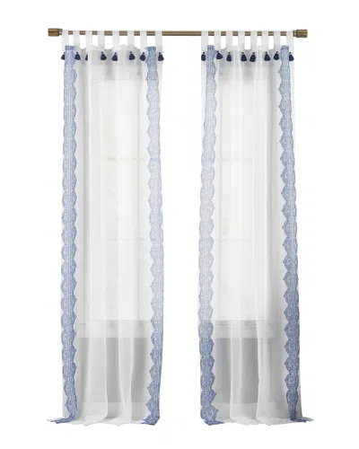 ELRENE ELRENE SHILO BOHO SHEER TAB TOP CURTAIN