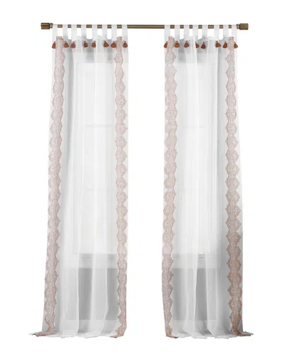 ELRENE ELRENE SHILO BOHO SHEER TAB TOP CURTAIN