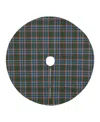 Elrene Stowe Tartan Plaid Cotton Christmas Tree Round Skirt, 48" In Green