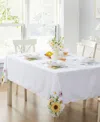 Elrene Sunflower And Daisies Cutwork Tablecloth, 60" X 120" In Multi