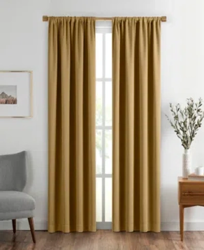 Elrene Sunveil Vanderbilt Extra Wide Blackout Window Curtain, 52"x95" In Gold