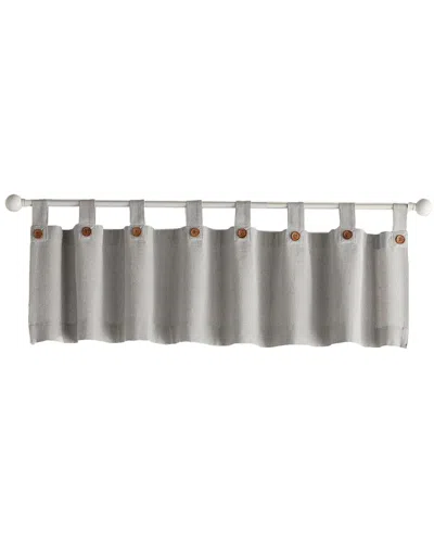 ELRENE ELRENE TUCKER SOLID BUTTON WINDOW KITCHEN VALANCE