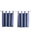 Elrene Tucker Solid Button Window Tier Set In Blue