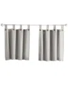 Elrene Tucker Solid Button Window Tier Set In Grey