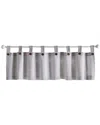 Elrene Tucker Ticking Stripe Window Valance In Grey