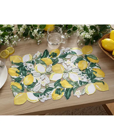 Elrene Tuscany Cutwork Allover Fabric Placemat, 13" X 19" In Multi