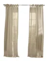 Elrene Vienna Tie-top Sheer Curtain In Beige