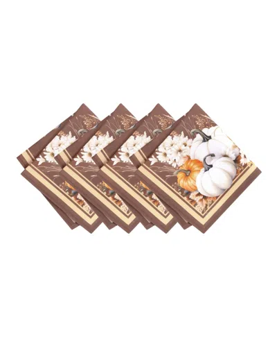 Elrene Wheatland Harvest Fall Napkins 17" X 17", Set Of 4 In Multi