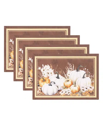 Elrene Wheatland Harvest Fall Placemats 13" X 19", Set Of 4 In Multi
