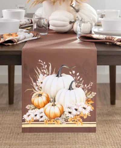 Elrene Wheatland Harvest Fall Table Runner, 13" X 70" In Multi
