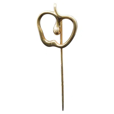 Pre-owned Elsa Peretti Estate 18k Yellow Gold  Tiffany & Co . Apple Stick Pin - Vhk#506a