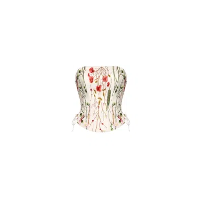 Elsava Women's Flora Silk Corset