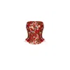Elsava Women's Red / Neutrals Petalburst Corset