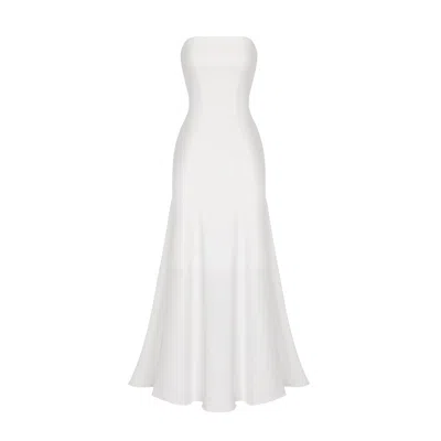 Elsava Women's White Long Dress