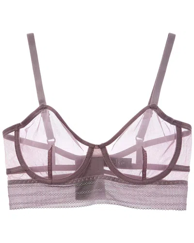 Else Bare Underwire Full Cup Longline Bra In Purple