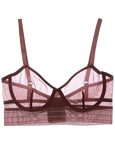 Else Bare Underwire Full Cup Longline Bra In Purple