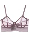 Else Bare Underwire Full Cup Longline Bra In Purple