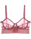 Else Bare Underwire Full Cup Longline Bra In Red
