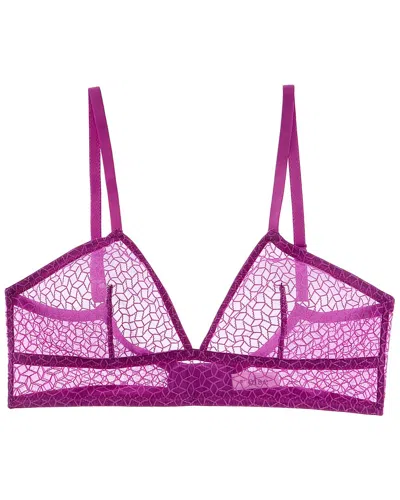 Else Kaleidoscope Soft Triangle Bra In Purple