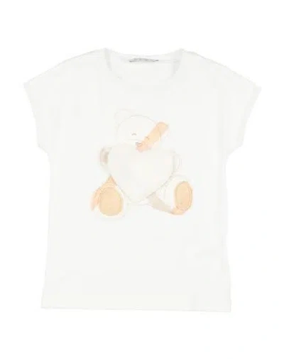 Elsy Baby Toddler Girl T-shirt White Size 5 Cotton, Elastane, Viscose, Polyamide