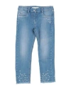 Elsy Newborn Girl Denim Pants Blue Size 3 Cotton, Polyester, Elastane In Blue