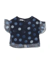 Elsy Toddler Girl Blouse Navy Blue Size 3 Polyester In Navy Blue