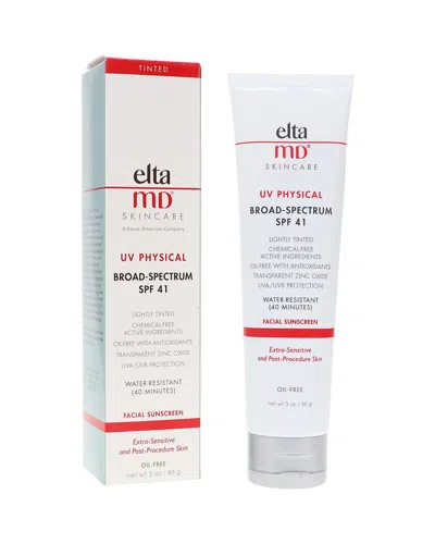 Eltamd 3oz Uv Physical Spf 41 Lightly Tinted Facial Sunscreen In Transparent