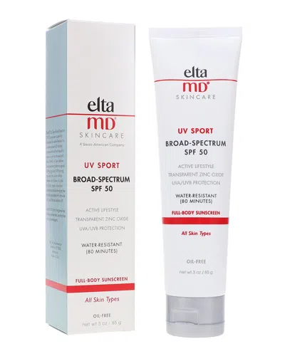 Eltamd 3oz Uv Sport Spf 50 Broad Spectrum Water Resistant Sunscreen In Transparent