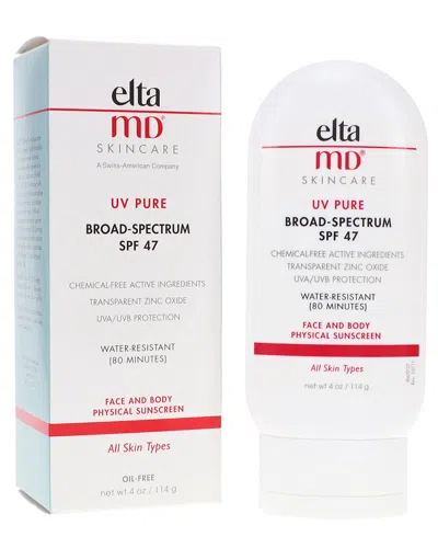 Eltamd 4oz Uv Pure Spf 47 Broad Spectrum Face And Body Sunscreen In White