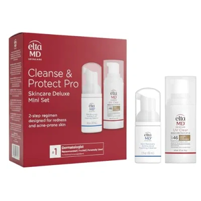Eltamd Cleanse And Protect Pro Skincare Deluxe Mini Set In Transparent