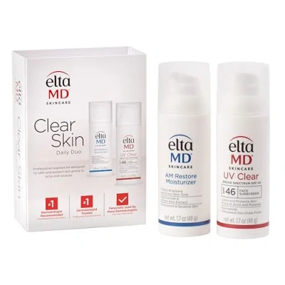 Eltamd Clear Skin Daily Duo Sensitive Skin Kit In Transparent