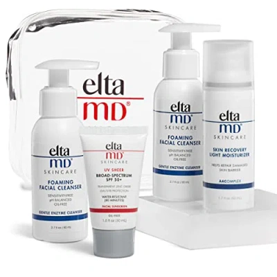 Eltamd Daily Starter Skin Care Kit For Combination Skin In Transparent