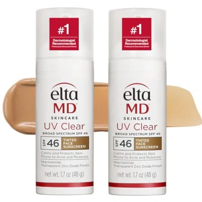 Eltamd Uv Clear Tinted Sunscreen For Face In White