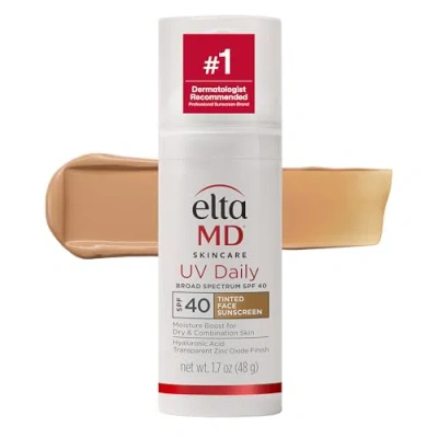 Eltamd Uv Daily Tinted Spf 40 Face Sunscreen Moisturizer With Zinc Oxide In Brown