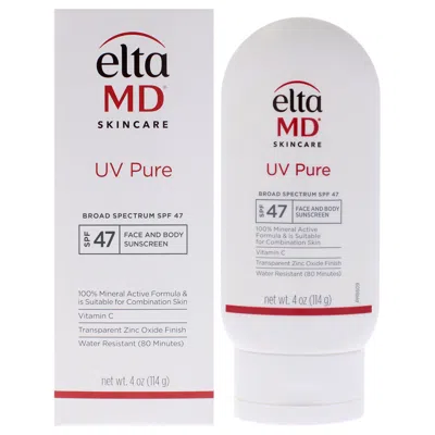 Eltamd Uv Pure Face And Body Physical Sunscreen Spf 47 By  For Unisex - 4 oz Sunscreen In Transparent