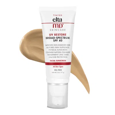 Eltamd Uv Restore Tinted Broad-spectrum Facial Sunscreen Spf 40 In White