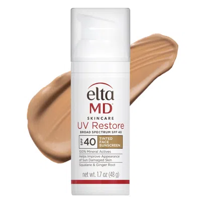Eltamd Uv Restore Tinted Broad-spectrum Facial Sunscreen Spf 40 50ml In White