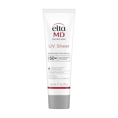 Eltamd Uv Sheer Face And Body Sunscreen Spf 50+ In Transparent