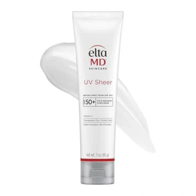 Eltamd Uv Sheer Face And Body Sunscreen Spf 50+ In White