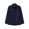 Elune Mode Women's Blue Structured Utility Jacket _ Navy In Blue