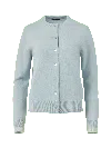 Elune Mode Women's Classic Crewneck Cardigan _ Horizon Blue