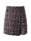 Elune Mode Women's Plaid Wrap Skort _ Classic Glen Check