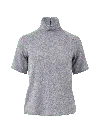 Elune Mode Women's Soft High-neck _ Soft Marl Grey