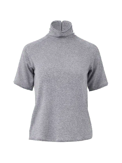 Elune Mode Women's Soft High-neck _ Soft Marl Grey