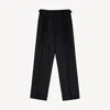 Elune Mode Women's Wool Trousers _ Black In Black